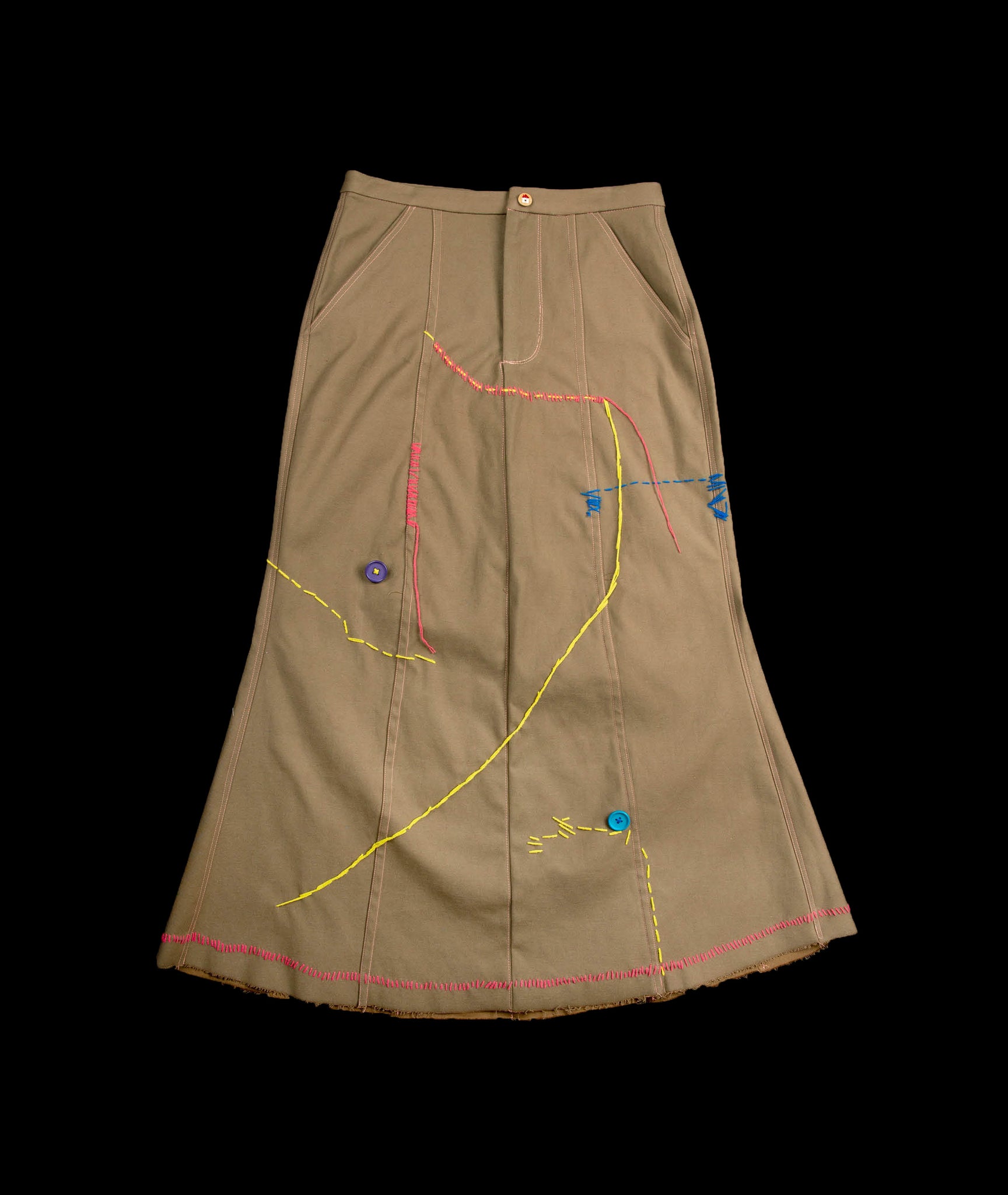 Crayon drawing skirt